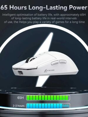 X6 lightweight wireless gaming mouse 3-mode wired 2.4G BT5.2 up to 26K DPI RGB backlit M250325