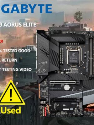 GIGABYTE Z590 AORUS ELITE LGA 1200 With Intel Z590 ATX Motherboard with Triple M.2 PCIe 4.0 USB 3.2 Gen2X2 Type-C