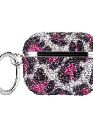 Glitter Diamond Earpods Case for Airpods Pro with Carabiner Leopard Bling Cover Earphone for Air Pods Airpod 3 Funda Coque A446712