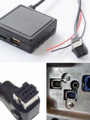 12V BT 5.0 AUX USB Music Adapter MIC Audio Cable For Pioneer Radio IP-BUS P99 P01 Car Styling Replace Accessories