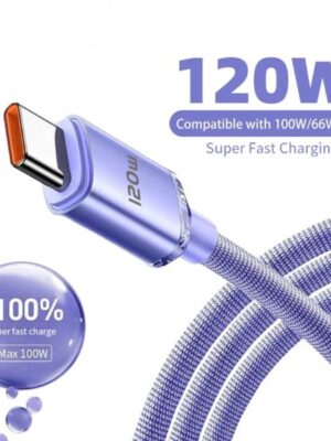 USB C to Type C Cable PD 120W 6A Phone Charging Wire For iPhone 15 Xiaomi 14 Fast Charge USB A to USB C Quick Data Cord