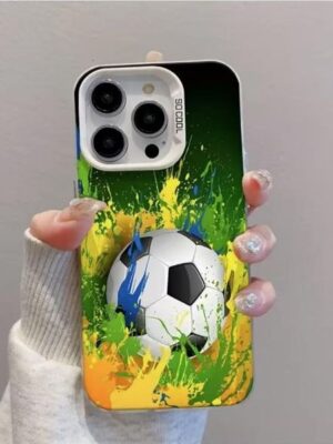 World Cup Football-themed Apple 17 Pro Max phone iPhone 16 vibrant case, 15 European and American style, 14 cross-border