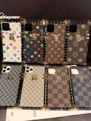 Suitable for Apple 16 Pro Max Plaid Square Case iPhone 15 Old Flower Checkerboard Phone Cover ddmynov