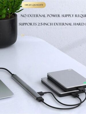 USB 3.0 Hub 7 Port USB Type C Hub 3.0 USB Splitter Multiple Expander Hub OTG Adapter for Laptop PC Mouse Keyboard