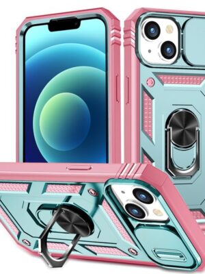 Heavy Duty Kickstand Phone Cases for iPhone 14 13 Mini 12 14 Plus 12 11 Pro Max XS X XR 7 8G SE2 SE3 XS MAX 3 in 1 Camera Protection TPU PC Shockproof Phone Case