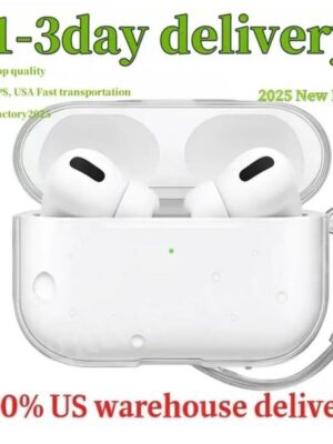 USA Stock for pods pro 2 air pro 3 air 4 5 Earphones Max Headphones Bluetooth Headphone Accessories Silicone Protective Cover Wireless Charging Case