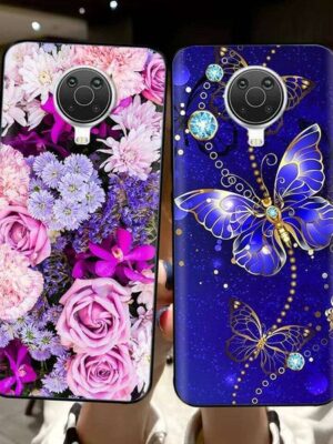 For / Case Black TPU Soft Silicone Cute Cartoon Painted Back Cover for Nokia G20 G10 G50 G300 Phone Cases NokiaG20 S260429