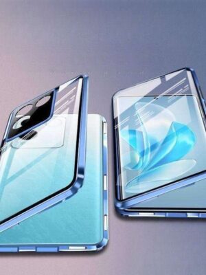 Compatible Phone Double-Sided Glass Magnetic X100 Lens Full Coverage Film Integrated Anti-Drop Protective Case