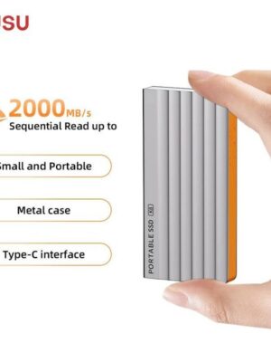 CUSU SSD Portable 512gb External Hard Drive 1tb USB32 Gen2x2 20Gbps USB C Solid State Disk for iphone 15 above Laptop Desktop