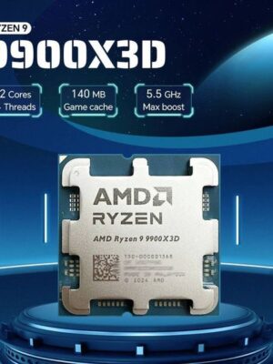 NEW AMD Ryzen 9 9900X3D 55GHz Socket AM5 12-Core 24-Thread 4NM L3128M Processor 120W R9 9900X3D DDR5 but no Fan