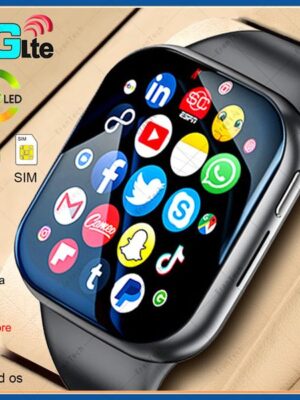 4G LTE Smart Watch for Men Women Android os Smartwatch Support GPS HD Camera 2G 4G SIM Card WIFI Wireless Fast Internet Access