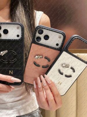 Cherry Blossoms Phone Case for iPhone 17 Pro Max, Luxury iPhone Case 16 Pro 15 14 13 Big Flower Pattern Excellent Grip Shockproof Protection Slim Phone Cover Labubu