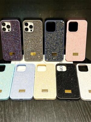 Luxury Bling Glitter Phone Cases For Iphone 17 17promax 11 12 13 14 15 16 Pro Max Phone Case Fashion Designer Plating Rhinestone Diamond Samsung S25 S26 Back Cover