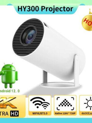 Magcubic Projector HY300 PRO 4K Android 11 Dual Wifi6 260ANSI Allwinner H713 BT5.0 1080P 1280*720P Home Cinema Outdoor Projetor