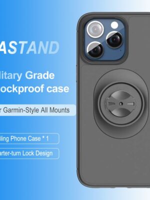 garmin quick mount compatible shockproof phone case for iphone 12 13 14 15 16 17 pro max antidrop protective cover
