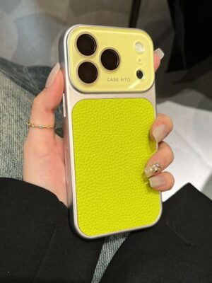 2026 New New large-screen iPhone 17 Pro Max case with lychee pattern, suitable Apple 16, business leather texture, full protection for 15