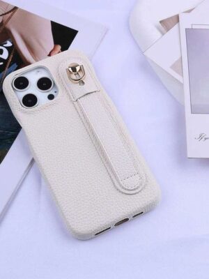 Luxury PU Leather Wrist Strap Phone Case For iPhone Pro Max 16 Plus Multi Functional Fashionable Anti Fall Cover