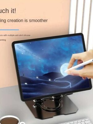 Rotation 360 Adjustable Foldable Tablet Stand Aluminum Phone Holder for iPad Pro Air Mini Tab Universal Desktop MountT2600604