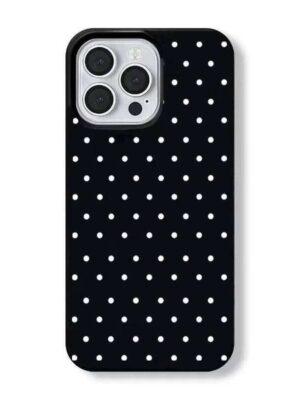 Korean INS White Polka Dots Phone Case For iPhone 17 Air 16e 16 Pro Max 15 14 Plus 13 12 Mini 11 Shockproof Silicone Back Cover J260530