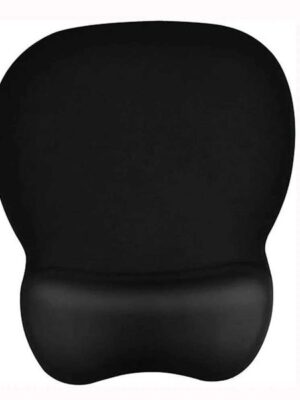 Mouse Pad with Wrist Support Ergonomic Mousepad with Memory Foam Wrist Rest and Non-Slip Base Office Desk Accessories-BlackT260508