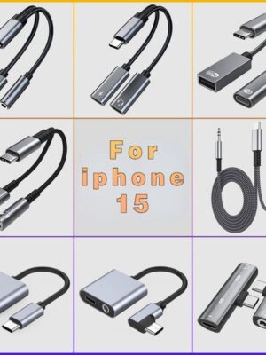 Type-C to 3.5 jack headphone adapter for charging audio OTG cable suitable for iphone 15 adapter cx31993