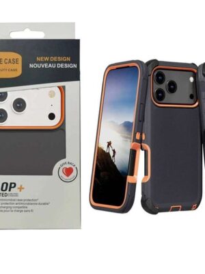 Multi-layer Heavy Mechanical Rugged Case For IPhone 17 Air 16 15 14 Plus 13 12 11 Pro Max With Clip OTT-Box Anti-Drop Back Cover