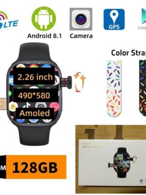 4G/5G Network SIM Card Smart Watch CD99 49mm Strap Camera GPS Wifi Rugged 128G ROM Google Play IP67 Android Smartwatch Men Women