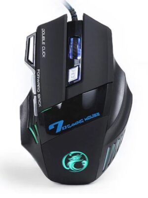 Best Sale 7 Buttons 5500 DPI Super Led Optical Professional USB Wired Gaming Mouse High Quality Computer Cable Game Mice