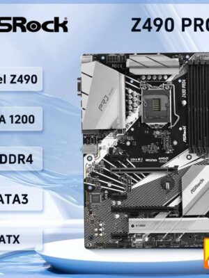 Asrock Z490 PRO4 Motherboard support i910900F i510400F i310105 i710700T i310100 cpu 4DDR4 128GB Intel Z490 LGA 1200 ATX