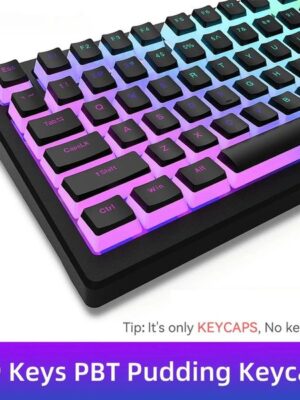 Pudding PBT Keycaps 129 Keys Double S Translucent for 60 80 100 Layout OEM Profile RGB Mechanical Gaming Keyboard 260518 Y260525