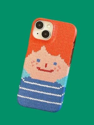 Y2K Korean Anime Boy Phone Case for 17 16 15 14 13 12 11 Air Pro Max X XS XR XSMax 7 8 Plus Glossy Film Hard PC Cover 26Y0430