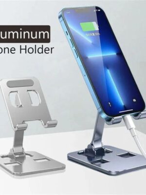Universal All Aluminum Alloy Foldable Desk Phone Holder Mount Stand For Mobile Phone Holder For Tablet Desktop Metal Holder