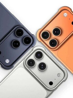 Arc Stylish Four Corner Protection No Border Aluminum Metal Bumper Pulse Phone Cover Case for iPhone 17 Pro Max Z260514