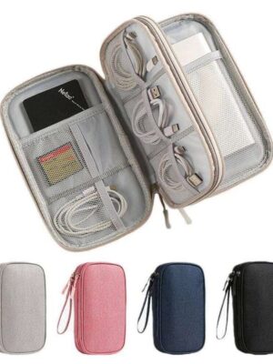 Various Color Travel Portable Digital Accessories Organizer of Mobile Phone Charging Bank Online Data Cable Storage Bag 26Y0206