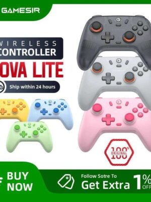 GameSir Nova Lite Bluetooth Game Controller for PC Nintendo Switch iOS and Android Available in New Colorways with Hall Effect S260506