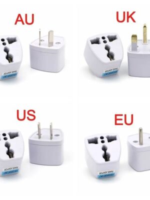 1PC Universal US UK AU To EU Plug USA To Euro Europe Travel Wall AC Power Charger Outlet Adapter Converter 2 Round Pin Socket