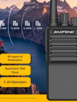 50KM Ultra-Long Range High-Power Handheld Walkie-Talkie Mini Size with FM Radio for Outdoor Use Camping Hiking Two Way Radio Free Shipping