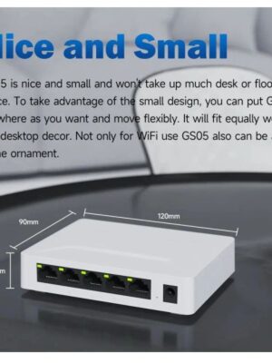 PIX-LINK GS05 Network Switch 5 Port 10/100/1000Mbps Gigabit Network Ethernet Switch Adapter Fast RJ45 Ethernet Switcher LAN Hub