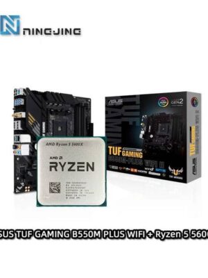 AMD R5 5600X CPU ASUS TUF GAMING B550M-PLUS WIFI II AMD B550 microATX motherboard Suit Combo Bundle DDR4 Socket AM4