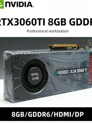 RTX 3060TI 8GB GPU 288-6N632-201A8 8GB GDDR6 gaming graphics card PCI-E 30 HDMI DP 8Pin Single Fan For Desktop PC Computer