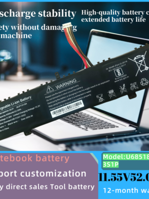 notebook battery new U685184PHV-3S1P 11.55V 4500MAH notebook battery