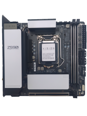 For Z590I VISION D Mtherboard 64GB M.2 LGA 1200 DDR4 Mini-ITX Z590 Mainboard 100% Tested Fully Work be Fast ship