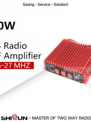 50W BaoJie BJ-200 Radio VHF Power HF Amplifier for Ham Radio Two Way Radio HF Transceiver Walkie Talkie 3-30Mhz Power Amplify