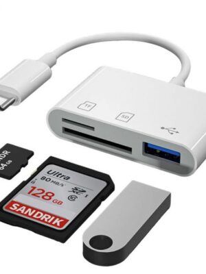 1/2/3PCS Type-C Adapter TF CF SD Memory Card Reader OTG Writer Compact Flash USB-C for IPad for Macbook USB Type C