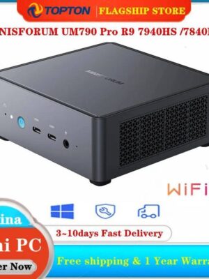 MINISFORUM UM790 UM780 Pro XTX Mini Gaming PC AMD Ryzen 9 7940HS 7 7840HS 2DDR5 5600MHz 2PCIE40 Window 11 Mini Computer WiFi6