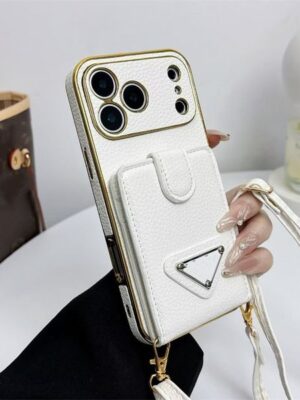 Crossbody Designer Luxury Phone Cases for iPhone 17 promax Card Holder Wallet iphone 16 16promax 15promax 14promax 15pro 16pro 17pro 13 Mobile Cell Phone Case Cover