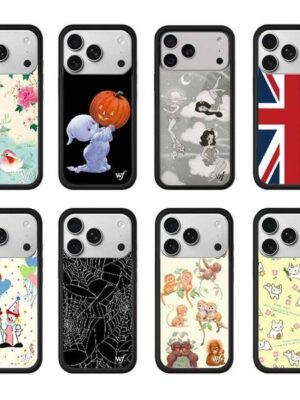 New Wildflower INS Strawberry Polka Dot Phone Case for 12 14 13 16 Pro Max 15 Plus 17 3D WF Cute Girls Protective case 26H0505