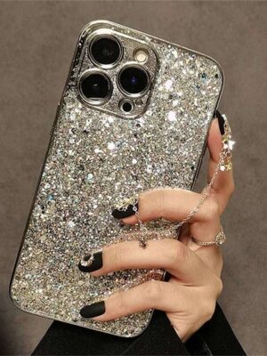 Luxury Bling Glitter Sequins Plating Soft Case For iPhone 17 Air 16 15 14 13 12 11 Pro Max Plus Lens Protective Shockproof Cover 26Y0601