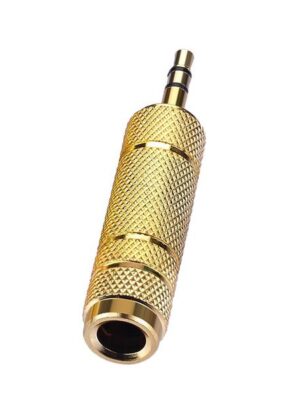 Male to 3.5MM Female Jack Plug Audio Headset Microphone Guitar Recording Adapter 6.5 3.5 Converter Aux Cable Gold Plated