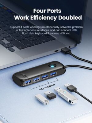 ORICO Member USB 3.0 Hub Usb 2.0 Multi-USB Splitter Power Adapter 4-Port Multi-Extender OTG Adapter For PC Computer Accessories